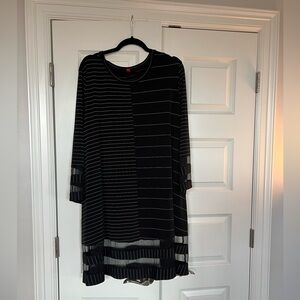 3X Mesh Panel Dress